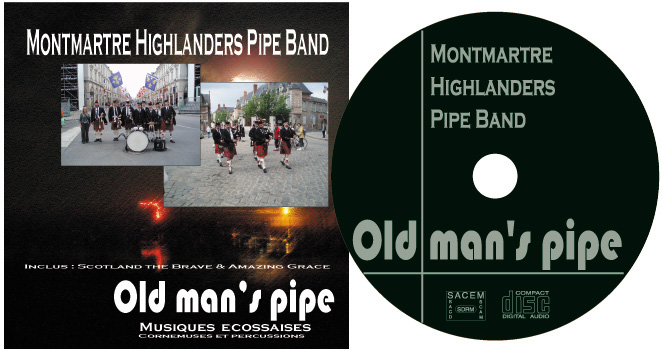 Pipe band Montmartre Highlanders, sonneurs de cornemuse